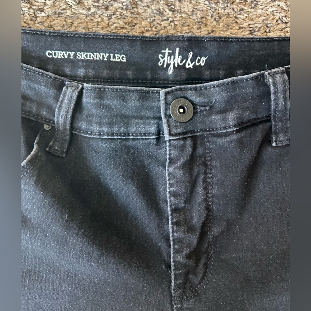 Style & Co Curvy Skinny Leg Sz 12 - Picture 3 of 8